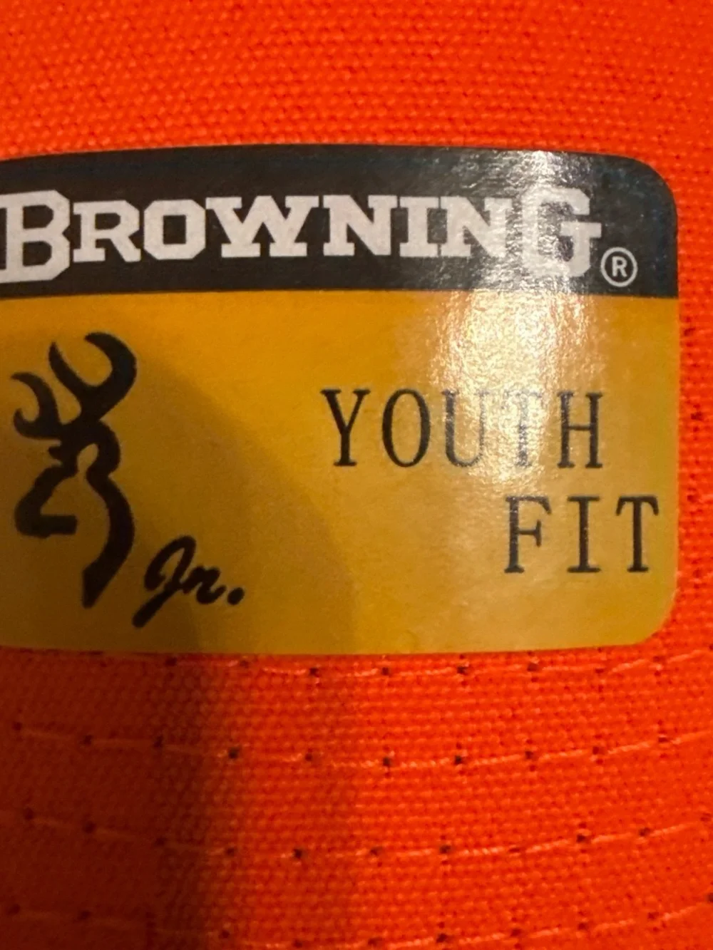 Browning Neon Orange Cap with Black Buckmark